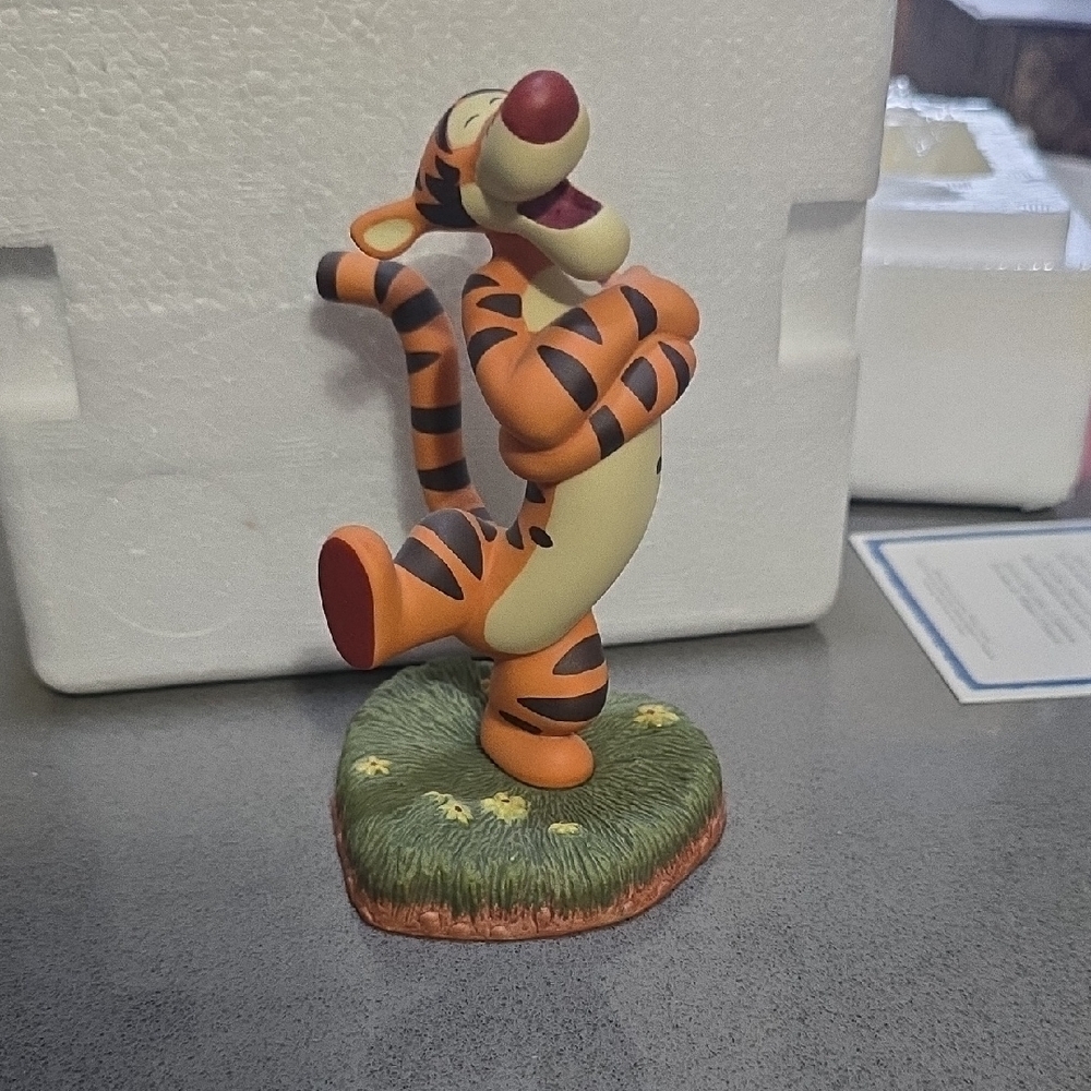 Disney Tigger Ceramic Figurine - Orange and Black